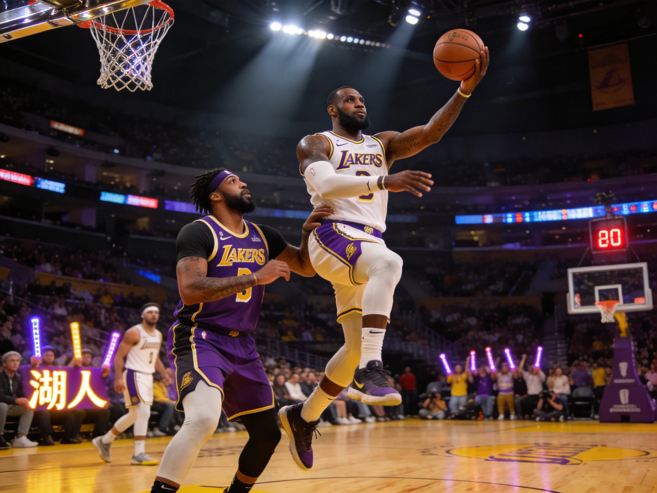 NBA常规赛湖人胜勇士